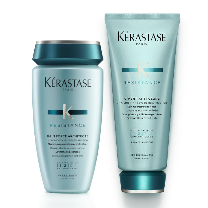 Kérastase Résistance complete strengthening duo for damaged Hair